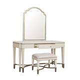 Grace Vanity Mirror White with Opulent Opal Finish P377135 Pulaski Furniture