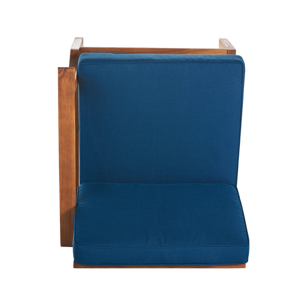 English Elm Perla Armless Accent Chair Tailored Low Profile Upholstered Seat for Living Room 58941.00L-M-RBLU-59098.00