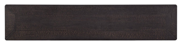 Hooker Furniture Big Charred Timber Sofa Console Table—Pecky Hickory & Maple, Turned Spool Legs, 2 Self-Closing Drawers, Rustic Elegance 6700-80361-98