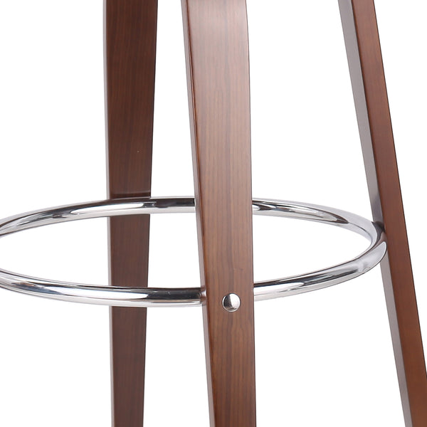 English Elm Christopher Knight Home® - 30" Mid-Century Modern Upholstered Swivel Barstool with Beech Frame, Concave Seat, Easy-Clean Leather Finish Brown 67493.00PUCOGN