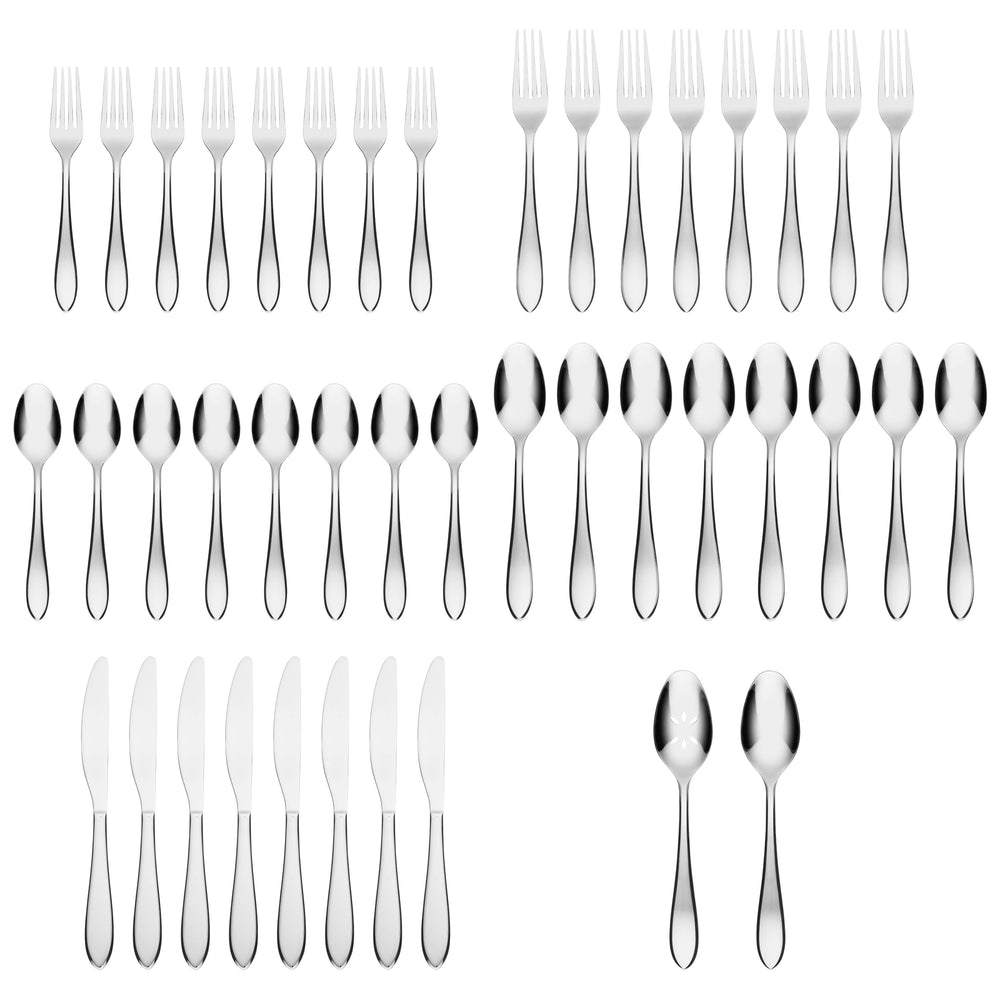 Lenox Cambridge Delia Mirror 42-Piece Flatware Set NO COLOR METAL 3445K9CBW4R