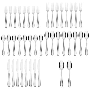 Lenox Cambridge Delia Mirror 42-Piece Flatware Set NO COLOR METAL 3445K9CBW4R