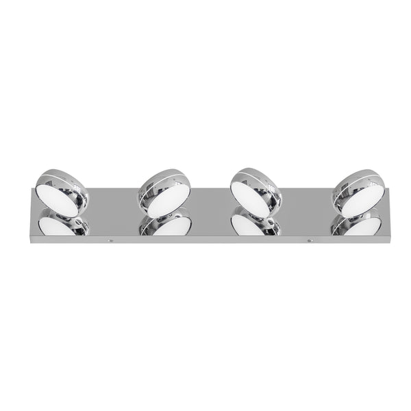 English Elm Led Vanity Light Bar 28in Polished Chrome Dimmable Fixture for Bathroom Mirror W1340P328787
