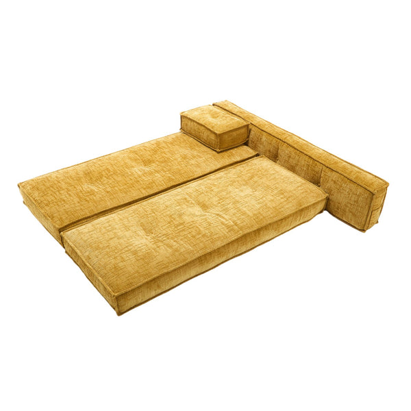 English Elm Coolmore Modular Chenille Sofa - Space-Saving Design, Flexible Layouts, And Built-In Side Pockets W1152P320503