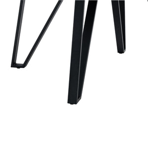 English Elm Christopher Knight Home® - Round Mid-Century Dining Table with Hairpin Metal Legs and Open Shelf, Seats Four Comfortably Brown N771P205332W