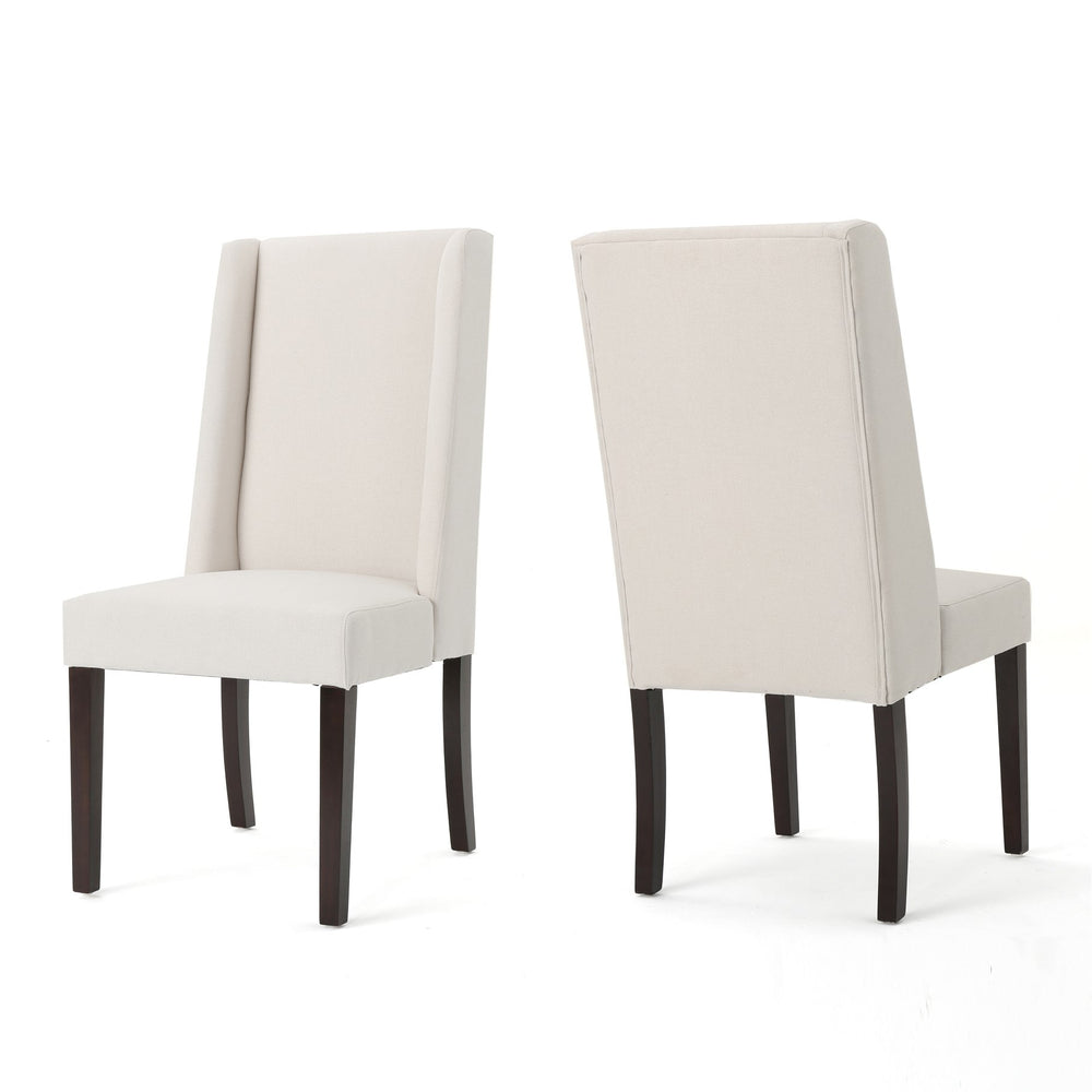 English Elm Dining Chair Set of 2 Wingback Upholstered Seats with Tapered Legs for Modern Spaces 60270.00IVY