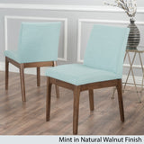 Christopher Knight Home® - Noble House - Kwame Fabric/ Walnut Finish Dining Chair - Set Of 2