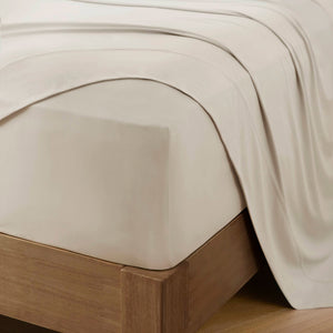 English Elm 4-piece Queen Nylon Spandex Sheet Set Moisture Wicking Stretch Fabric for Hot Sleepers Ivory B035P408285