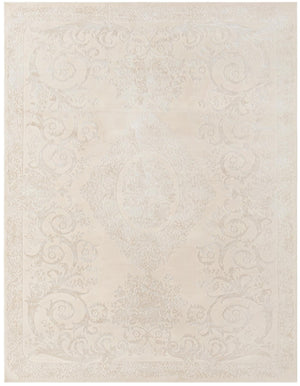 Unique Loom Finsbury Diana Machine Made Botanical Rug Ivory, Beige 9' 0" x 12' 0"