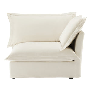 English Elm Koala Chenille Sectional Sofa with Chaise High Back Cushions and Washable Cover W3041P240115