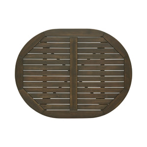 English Elm Christopher Knight Home® - STAMFORD Rustic Acacia Outdoor Bar Table with Slatted Top, X-Stretcher Base, Teak or Grey Finish 64870.00GRY