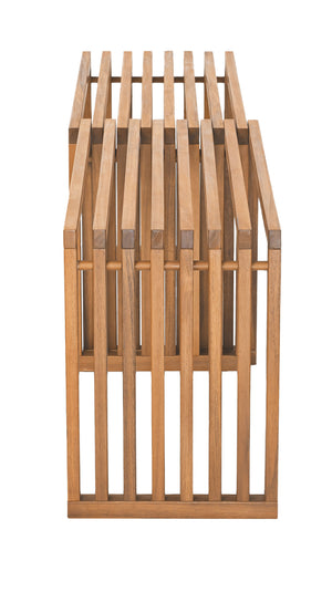 Zuo Modern Riviera Extendable Bench Set Of 2 - Stylish Acacia Wood Design For Outdoor And Indoor Living Spaces Natural Solid Acacia Wood 704156-zuo-modern