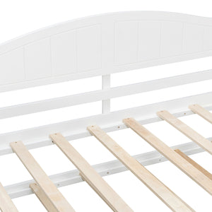 English Elm Twin Canopy Daybed with Pull Out Trundle Pinewood Frame for Kids or Guest Rooms N708P373423K