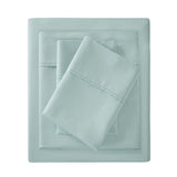 Madison Park 1500 Thread Count Casual Cotton Blend 4 PC Sheet Set MP20-4856 Seafoam