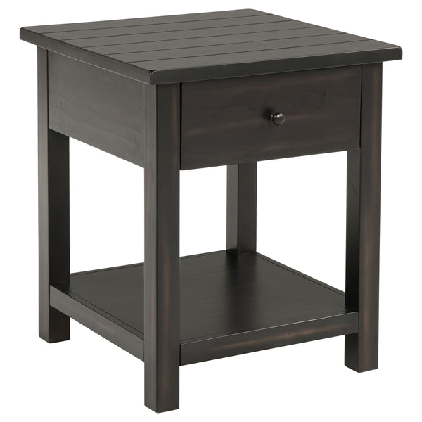 English Elm Castleton Farmhouse Pine Living Room Coffee and End Table Set with Worn Wood Finish B062S01639