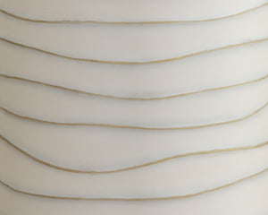 Sunpan Corey End Table - Handcrafted Concrete Design with Brass Accents for Stylish Indoor and Outdoor Spaces Summer Sand