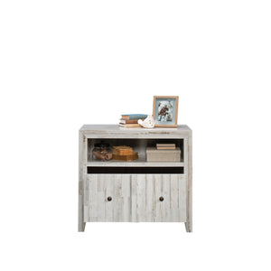 English Elm Lateral File In White Finish - Stylish, Secure Storage Solution For Home Office & Living Spaces B356P354423