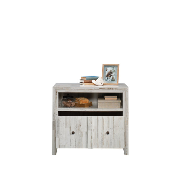 English Elm Lateral File In White Finish - Stylish, Secure Storage Solution For Home Office & Living Spaces B356P354423