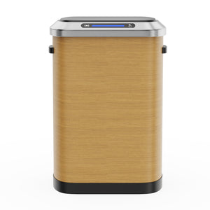English Elm 50L Smart Sensor Trash Can with Silent Slow-Close Lid, 50L Stainless Steel Motion Bin for Kitchen W1550P154906
