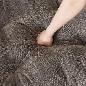 English Elm 94.8" Chenille Modern Deep Seat Sofa Plush Cloud-Like Upholstery, Solid Wood Frame, Luxurious Comfort Grey W1193S00173