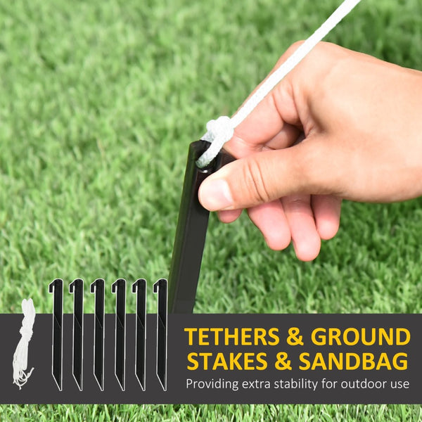 English Elm Outsunny 73" Inflatable Pumpkin Display – Led Halloween Yard Decoration, Waterproof & Easy Setup! W2225P229742-GIGA