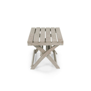 English Elm Seaview Recycled Hdpe Outdoor Folding Side Table Uv Resistant Patio Deck Use Sand B2745P409727