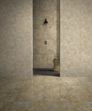 English Elm Hexagon Natural Marble Tiles - Honed Finish In Warm Gold, Beige, And Yellow For Elegant Spaces W1696P262335