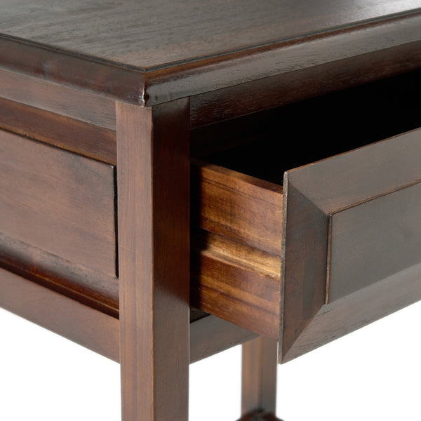 English Elm Christopher Knight Home® - End Table - Classic Brown Rubber Wood Design With Storage Drawer And Lower Shelf For Versatile Use N771P269301W