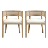 Christopher Knight Home® - Noble House - Dining Chair(Beige+Light Ash) Set Of 2