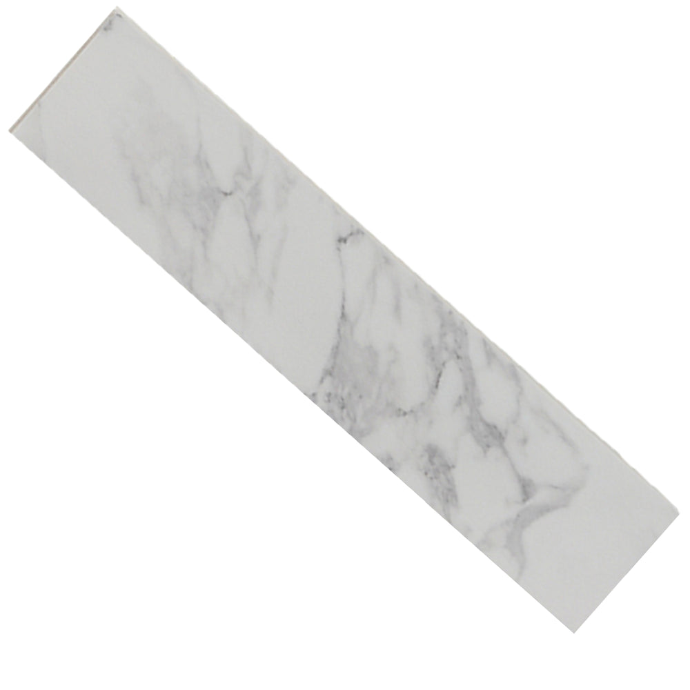 English Elm 22" 22" x 4" Bathroom Sink Side Splash Bianco Carrara Wenato Sintered Stone Durable Stain-Resistant Finish W509P211131