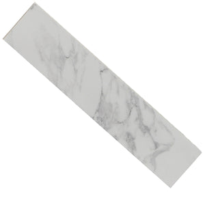 English Elm 22" 22" x 4" Bathroom Sink Side Splash Bianco Carrara Wenato Sintered Stone Durable Stain-Resistant Finish W509P211131