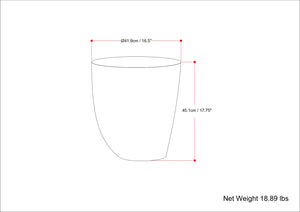 English Elm Cavan Cast Aluminum Side Table in Antique Brass — Handcrafted Asymmetrical Drum Accent Table, 21.75" B136P239036