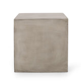 Christopher Knight Home® - Noble House - Quebec Outdoor Lightweight Concrete Side Table, Light Gray