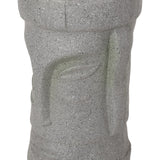 Christopher Knight Home® - Noble House - Poulan Outdoor Polynesian Decorative Planter, Stone Gray