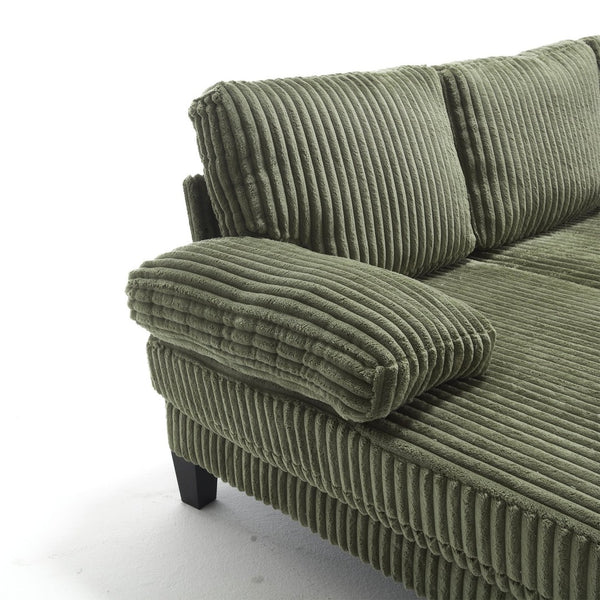 English Elm Modern U-Shaped 4-Seat Sofa With Double Chaise - Luxurious Velvet Couch For Stylish Living Spaces W2705S00016-GIGA