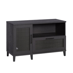 English Elm File Credenza Black Finish – Sleek Engineered Wood Storage with Adjustable Shelf, Smooth-Glide Drawers, Durable Design (53.36"L x 23.44"W) B356P402621