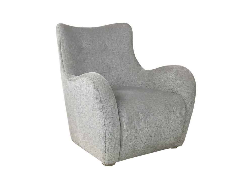 English Elm Swivel Gray Upholstered Accent Chair in Zinc Fabric, Transitional Polyester Seat, Compact Comfort B2699P298407