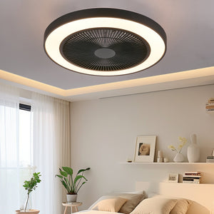 English Elm 19-inch Smart Rgb Led Ceiling Fan with Dc Motor App Control for Modern Living Spaces W1340P310784