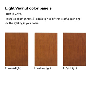English Elm Corner Curio Cabinet Lighted Display with Mirrored Back, Adjustable Tempered Glass Shelves, Walnut W1693111239