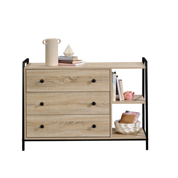 English Elm Dresser, Stylish Brown Finish With Ample Storage, Modern Design & Durable Frame For Any Room B356P367749
