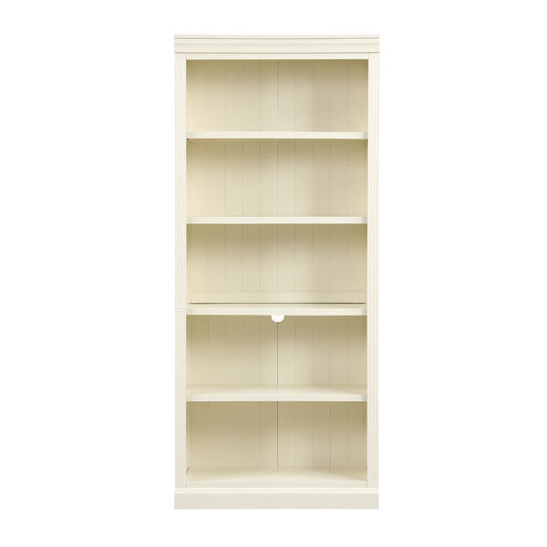 English Elm 83" 5-Tier Bookcase Suite with LED Light Strip, Adjustable Shelves, Cable Management & Solid Wood Frame Beige+yellow N751S246920A