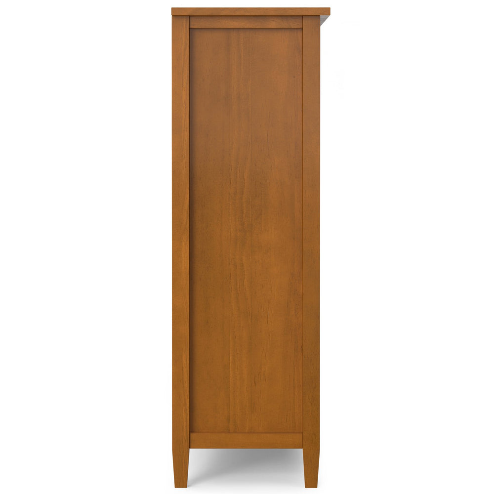 English Elm Warm Warm Shaker 9 Cube Storage Brown Pine 9-Cube Organizer Handcrafted Solid Wood 15.8x44x48" Transitional B136P238618