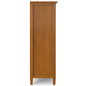 English Elm Warm Warm Shaker 9 Cube Storage Brown Pine 9-Cube Organizer Handcrafted Solid Wood 15.8x44x48" Transitional B136P238618