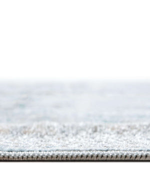 Unique Loom Paris Willow Machine Made Border Rug Light Blue, Beige/Light Blue/Blue/Tan 8' 0" x 8' 0"