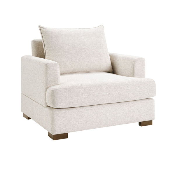 English Elm Oversized Accent Chair Plush Cushioned Seat with Lumbar Pillow for Living Room B035P496593