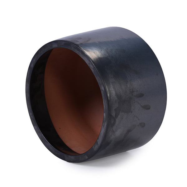 English Elm 3 Pieces Ceramic Flowerpot Set - Handcrafted Antique Gray Planters For Gardens, Patios & Windowsills W3273P321502