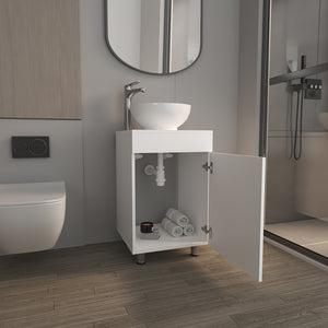 English Elm Colville Floating Wall Mount Vanity Cabinet Matte Finish Modern Bathroom Storage B092P439904