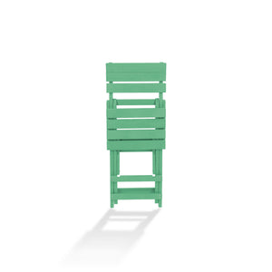 English Elm Harbor Point Recycled Hdpe Outdoor Folding Bar Stool Patio Deck All Season Seating Green B2745P409649