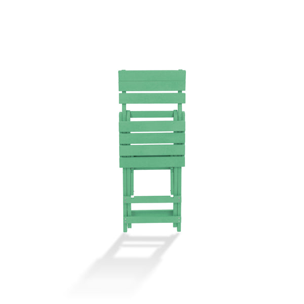 English Elm Harbor Point Recycled Hdpe Outdoor Folding Bar Stool Patio Deck All Season Seating Green B2745P409649