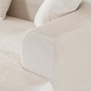 English Elm Modular Sectional Sofa - L-Shape Chaise Sleeper With Deep Seating & Plush Corduroy Fabric Comfort W2012S00008